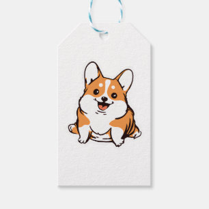Corgi Puppy Niedlich Hund Lover Retro Geschenkanhänger