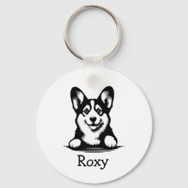 Corgi Puppy Personalisiert Theme Schlüsselanhänger
