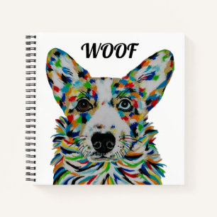 Corgi-Quadratnotizbuch Notizbuch