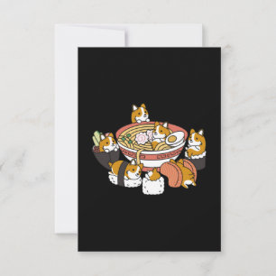 Corgi Ramen Sushi Dankeskarte