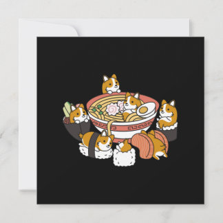 Corgi Ramen Sushi Dankeskarte