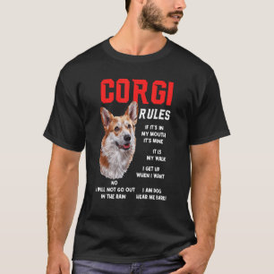 Corgi Regeln Lustiger Hundebesitzer Haustier Ich B T-Shirt