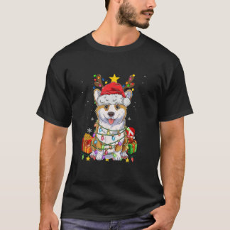 Corgi Rentier Weihnachtsbaum Lights Boys Men Corg T-Shirt