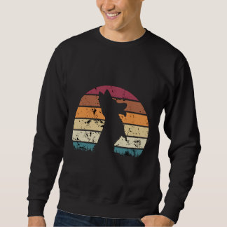 Corgi Retro Distressed Vintag Corgi Eigentümer Sweatshirt