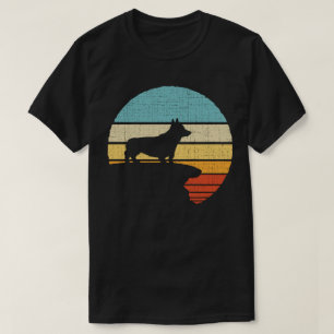 Corgi Retro Vintag 60er 70er Dog Welpenbesitzer Lo T-Shirt