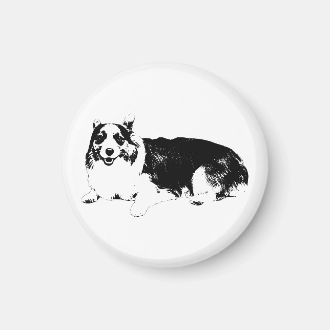 Corgi ruhig bleibt nah magnet (Vorne)