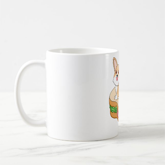 Corgi Sandwich Kaffeetasse (Links)