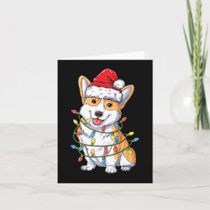 Corgi Santa Christmas Tree Lights Xmas Boys Men Co Karte