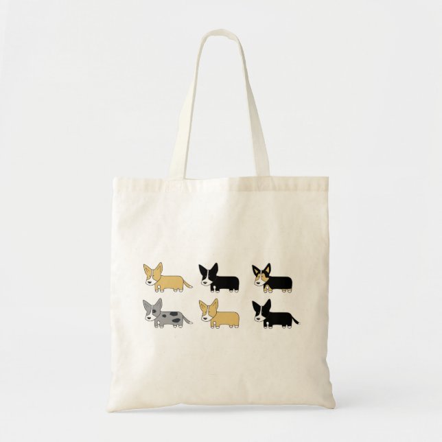 Corgi-Satz-Taschen-Tasche Tragetasche (Vorne)