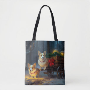 Corgi Schneeschlitten Weihnachtsdekoration