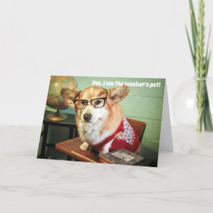Corgi-Schul-/Lehrkarte Karte