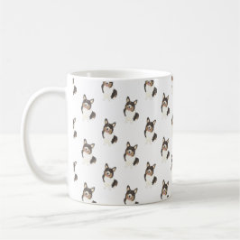 Corgi (Schwarze gekleidete Trikolore) Kaffeetasse