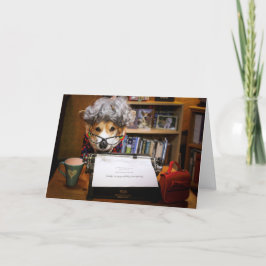 Corgi Secretary Birthday card Karte