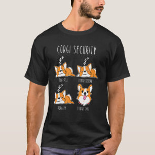 Corgi Sicherheit Corgi Hund Humor T-Shirt