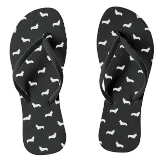 Corgi Silhouette Flip Flops - Niedliches Hundedesi