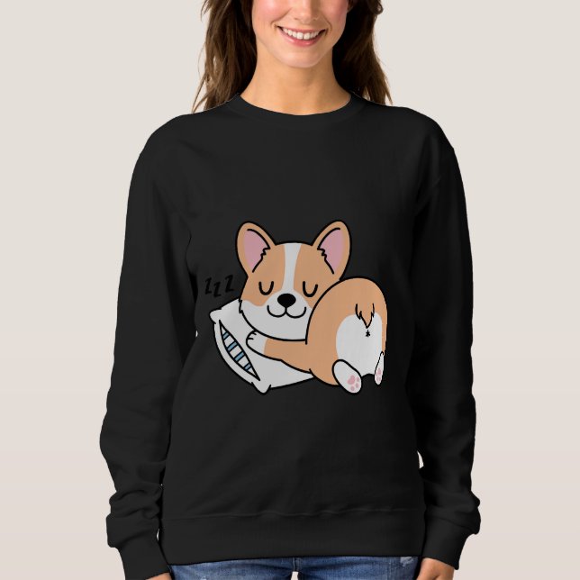 Corgi Snooze Sweatshirt (Vorderseite)