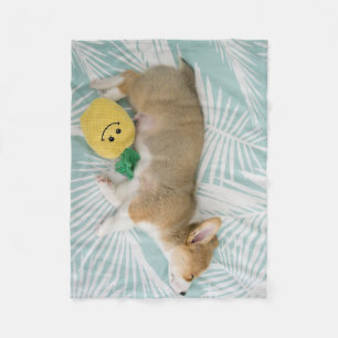 Corgi Snuggles Fleecedecke