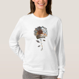Corgi Sonnenblume Sie sind meine Welt-Bekleidungs- T-Shirt