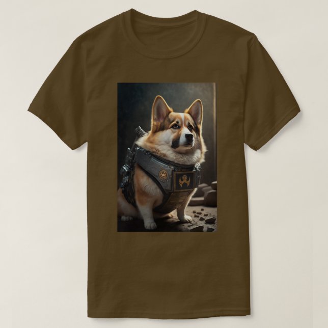 Corgi Space Marine T-Shirt (Design vorne)