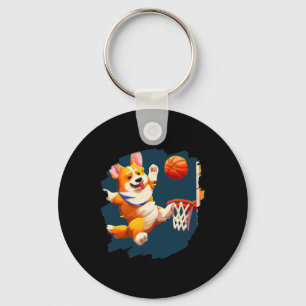 Corgi spielt Sketll Lustiger Hund Sketll Für Männe Schlüsselanhänger