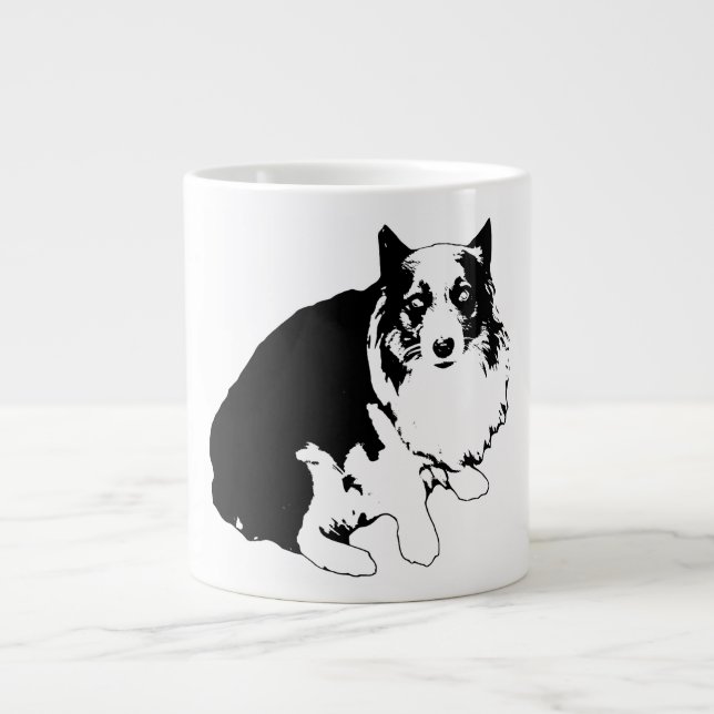 "Corgi Spiralnotebook" "Daily Plans Journal" "sof Jumbo-Tasse (Vorderseite)