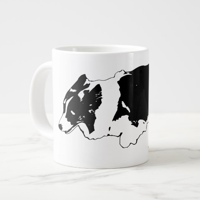 Corgi-Sprint, Winterglanz Jumbo-Tasse (Vorderseite Links)
