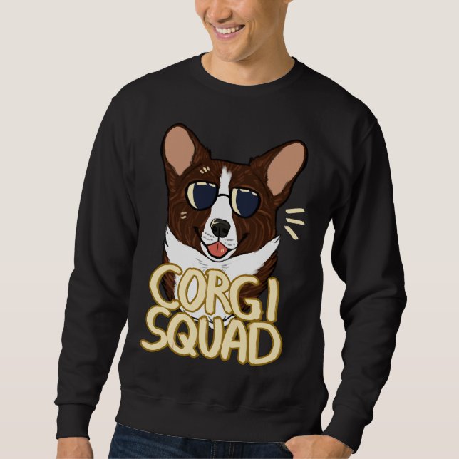 Corgi Squad Brindle Sweatshirt (Vorderseite)