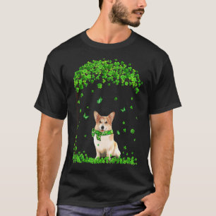 Corgi St. Patricks Tag  Irischer Kleeblatt Hund Li T-Shirt