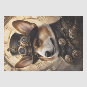 Corgi Steampunk Dreams: Eine mechanische Entkopplu Seidenpapier