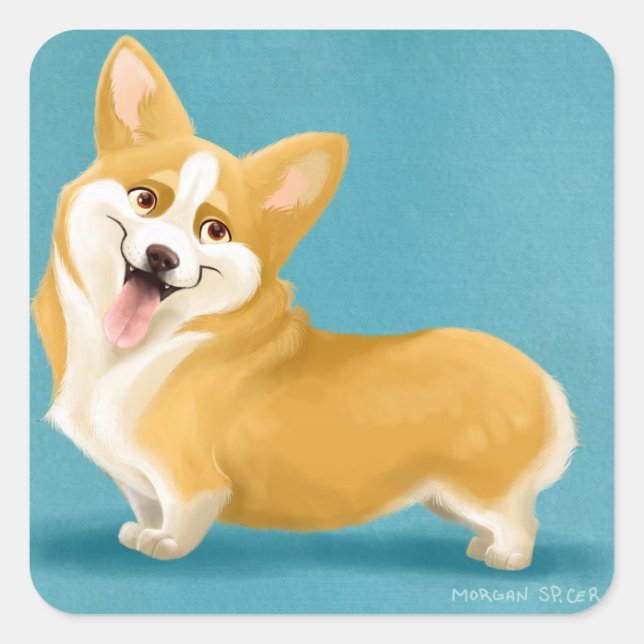 Corgi Stickers (Vorderseite)