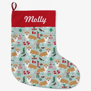 Corgi Strumpf - niedliche Weihnachtsfeiern für Co Großer Weihnachtsstrumpf