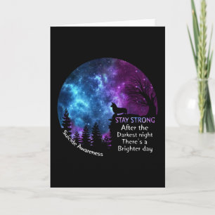 Corgi Suicide Awareness Bleibe Starke Dunkelste Na Karte