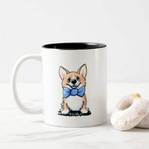 Corgi Süsse Zwei-Tone-Kaffee-Tasse Zweifarbige Tasse