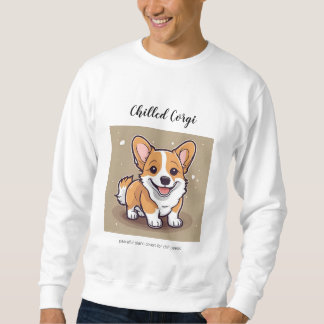 Corgi Sweatshirt, gekühlt - niedlicher Musikhund Sweatshirt
