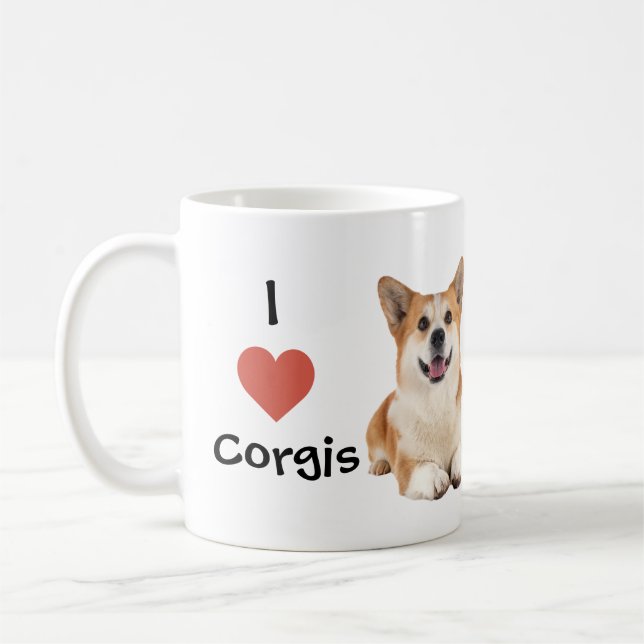 Corgi Tasse I Liebe Corgis (Links)