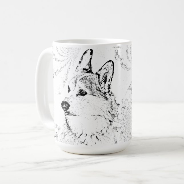 Corgi-Tasse Kaffeetasse (Vorderseite Links)