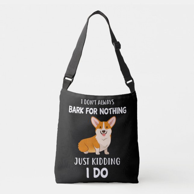 Corgi Tragetaschen Mit Langen Trägern (Vorderseite)