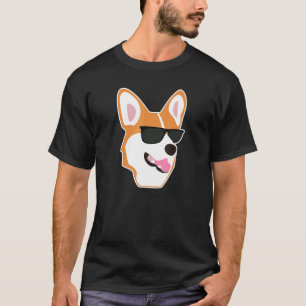 Corgi trägt Sonnenbrille für Corgi-Besitzer Hund T-Shirt