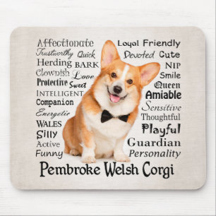 Corgi Traits Mousepad