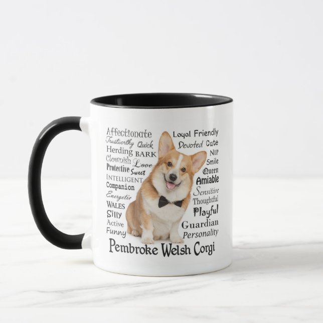 Corgi Traits Tasse (Links)