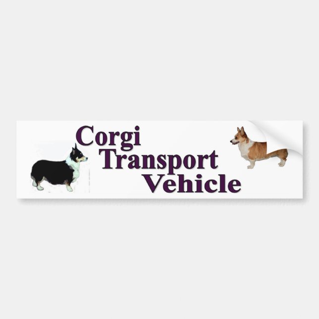 Corgi-Transport-Fahrzeug-Autoaufkleber Autoaufkleber (Vorne)