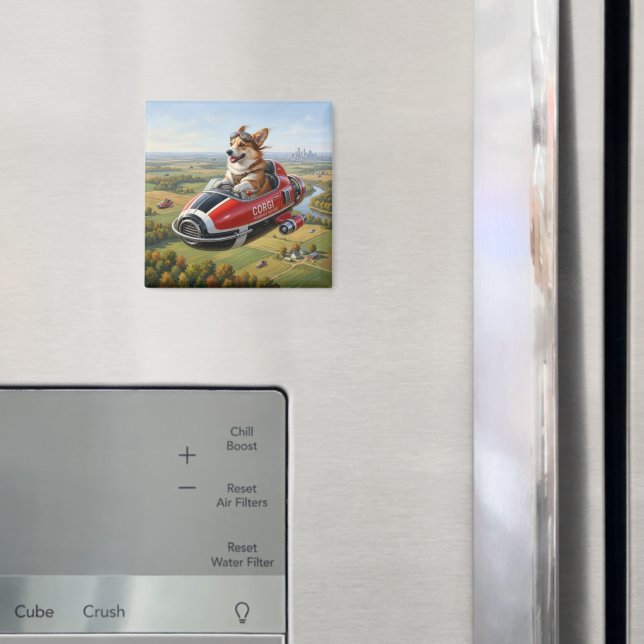 Corgi-Transporter Magnet (In Situ (Kühlschrank))