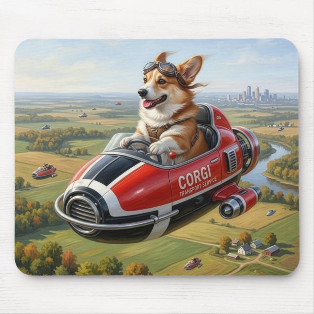 Corgi-Transporter Mousepad (Vorne)