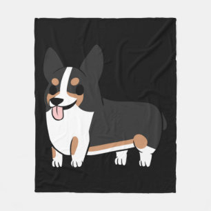Corgi tricolore fleecedecke