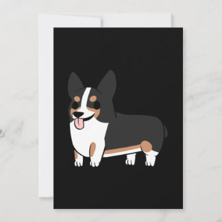 Corgi tricolore mitteilungskarte