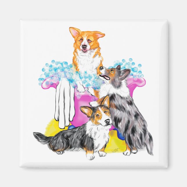 Corgi Tub Full Magnet (Vorne)