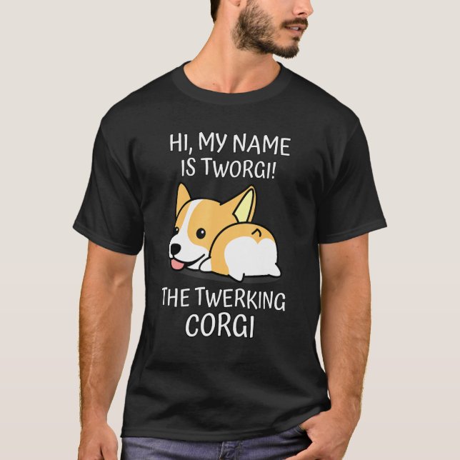 Corgi Twerk Twerking Dog Breed Dog Fun T-Shirt (Vorderseite)