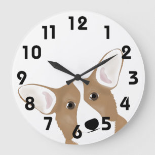 Corgi-Uhr Große Wanduhr