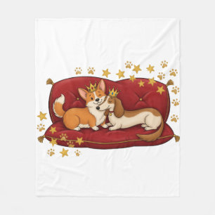 Corgi und Dachshund Decke Royal Dogs Liebhaber Ges