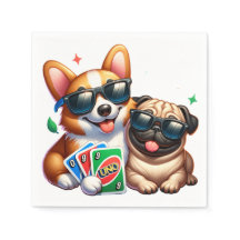 Corgi und Mops Uno Card Game